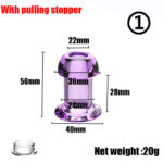 Blossom Crystal Hollow View Plug with Cap