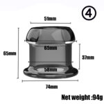 Blossom Crystal Hollow View Plug with Cap