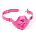 Noir Sculpted Leather Panel Gag