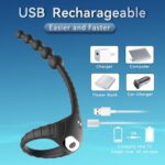 Remote Vibrating Couples Ring & Bead Set