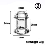 Blossom Crystal Hollow View Plug with Cap