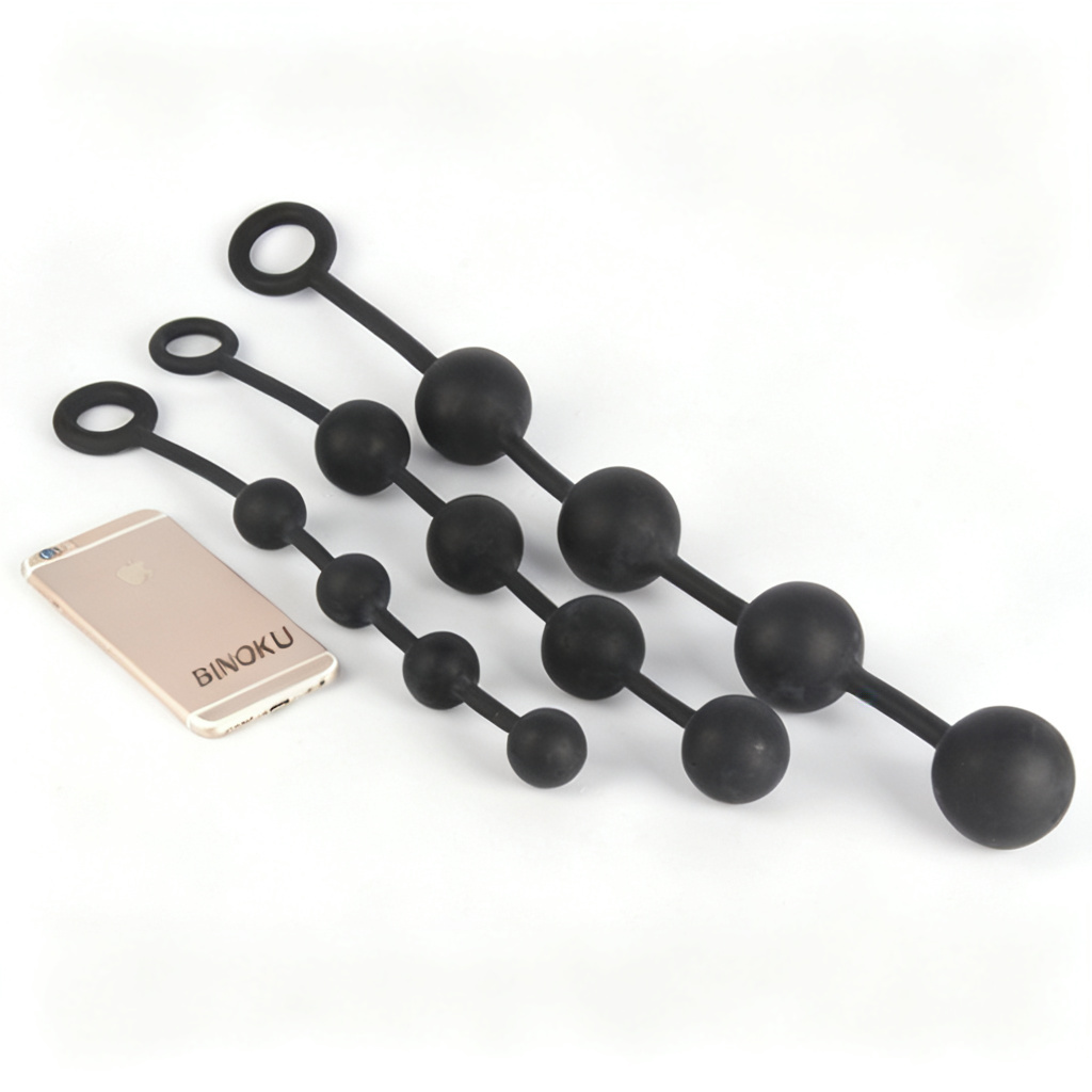 C437 Noir Beaded Roller Massager
