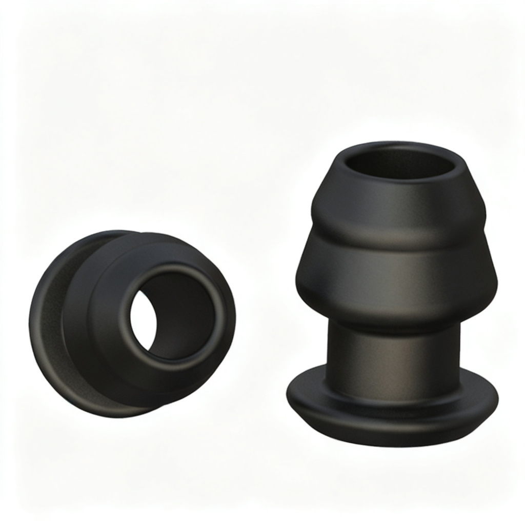 Noir Silicone Hollow Core Anal Plug